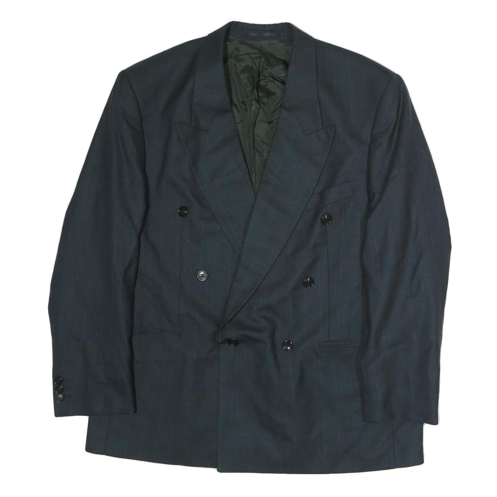 MCGREGOR Mens Blue 2XL Tailored Double Breasted Polyester Jacket Formal Classic