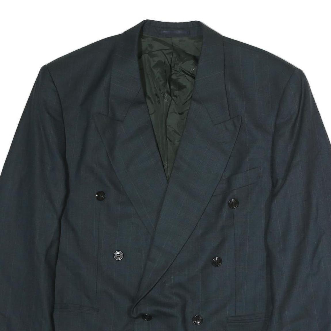 MCGREGOR Mens Blue 2XL Tailored Double Breasted Polyester Jacket Formal Classic