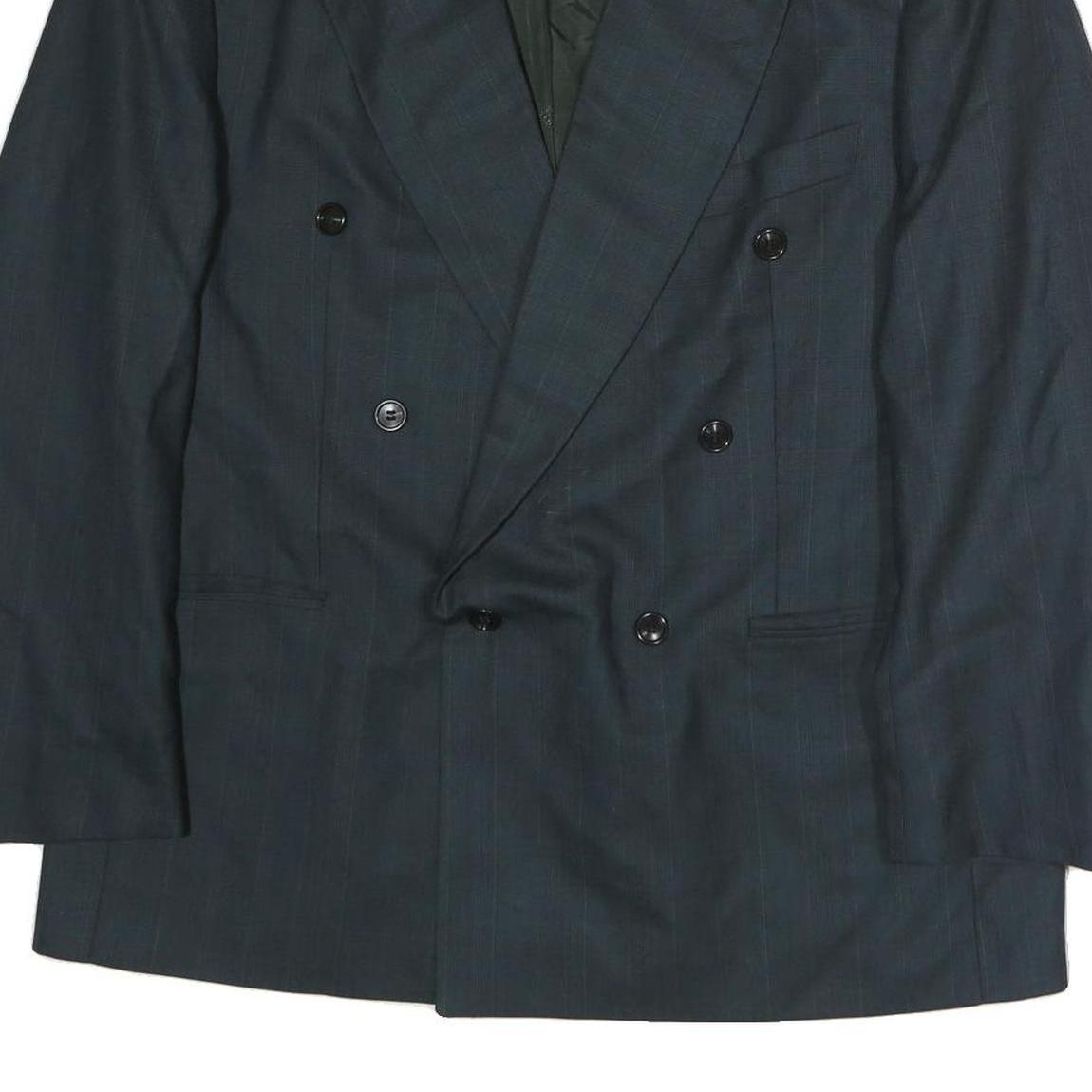 MCGREGOR Mens Blue 2XL Tailored Double Breasted Polyester Jacket Formal Classic