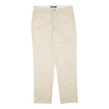 POLO RALPH LAUREN Womens Cotton Blend Beige Regular Straight Trousers W32 L31