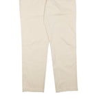 POLO RALPH LAUREN Womens Cotton Blend Beige Regular Straight Trousers W32 L31