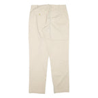 POLO RALPH LAUREN Womens Cotton Blend Beige Regular Straight Trousers W32 L31