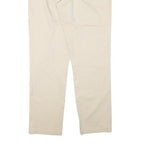 POLO RALPH LAUREN Womens Cotton Blend Beige Regular Straight Trousers W32 L31