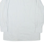 RESISTO Mens White Plain Shirt S Classic Cotton Blend Long Sleeve Button Collar