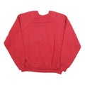 TULTEX Womens Red Sweatshirt Crew Neck 2XL Cotton Blend Comfortable Casual