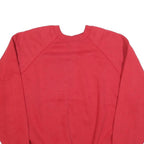 TULTEX Womens Red Sweatshirt Crew Neck 2XL Cotton Blend Comfortable Casual