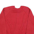 TULTEX Womens Red Sweatshirt Crew Neck 2XL Cotton Blend Comfortable Casual