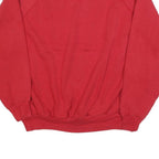 TULTEX Womens Red Sweatshirt Crew Neck 2XL Cotton Blend Comfortable Casual