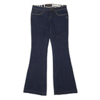 BILLABONG Womens Jeans Blue Relaxed Flared Denim Rinse W30 L32 Stylish Fitted