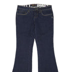 BILLABONG Womens Jeans Blue Relaxed Flared Denim Rinse W30 L32 Stylish Fitted
