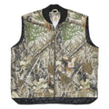 CARHARTT Mens Beige & Green Camouflage Quilted Jacket M Cotton Woven Sleeveless
