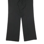 WRANGLER Mens Cotton Black Regular Straight Trousers W36 L30 Casual Zip Closure