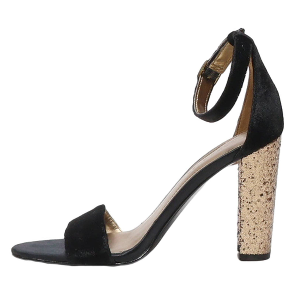 MARC FISHER Block Heels Black Suede Womens UK 4.5