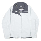 COLUMBIA Womens White & Grey Outdoor Jacket XL Nylon Zip Waterproof Breathable