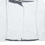 COLUMBIA Womens White & Grey Outdoor Jacket XL Nylon Zip Waterproof Breathable