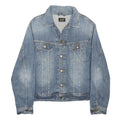 LEE Mens Blue Denim Jacket XL Cotton Blend Button Closure Classic Fit Casual