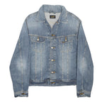 LEE Mens Blue Denim Jacket XL Cotton Blend Button Closure Classic Fit Casual