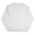 MEKE Mens Grey Sweatshirt Crew Neck M Cotton Pullover Comfortable Casual