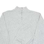 SWITCHER Mens Sweatshirt Grey 1/4 Zip L