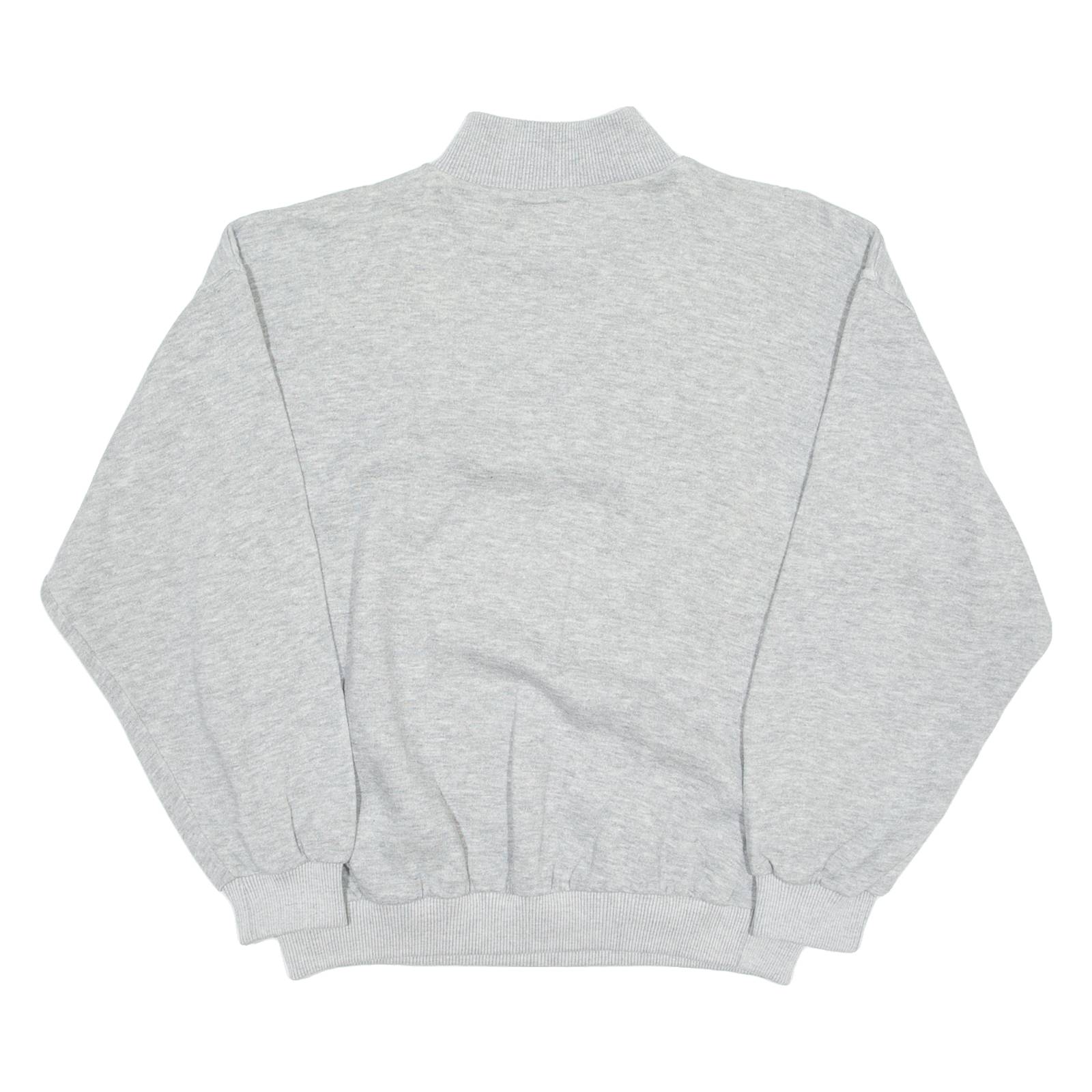 SWITCHER Mens Sweatshirt Grey 1/4 Zip L