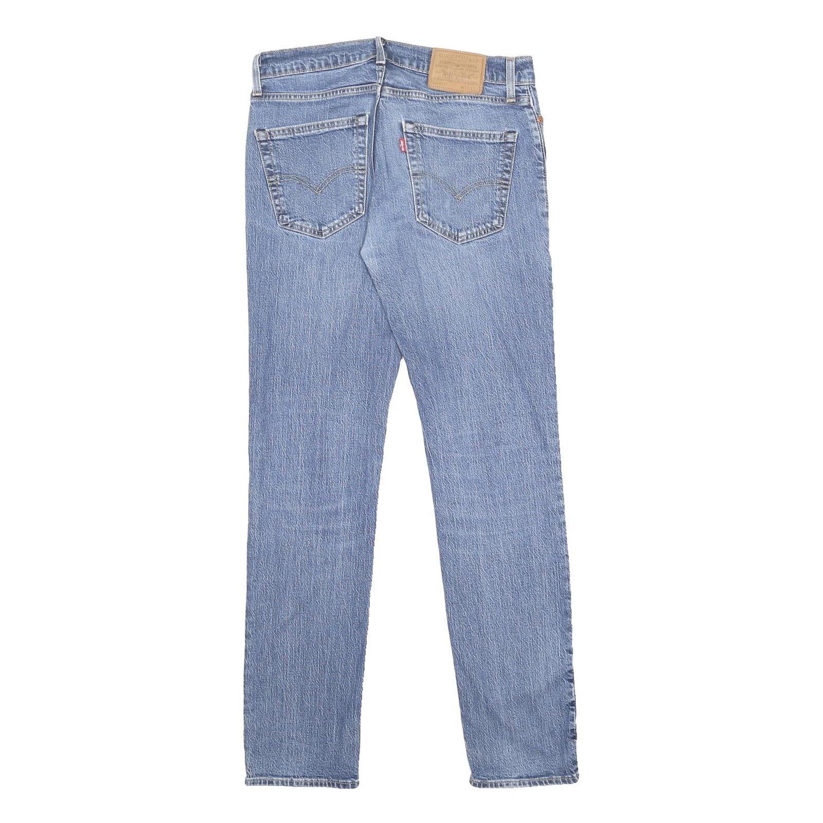 LEVI'S 511 BIG E Mens Slim Jeans Blue Denim W30 L32 Classic Cotton Blend Zip
