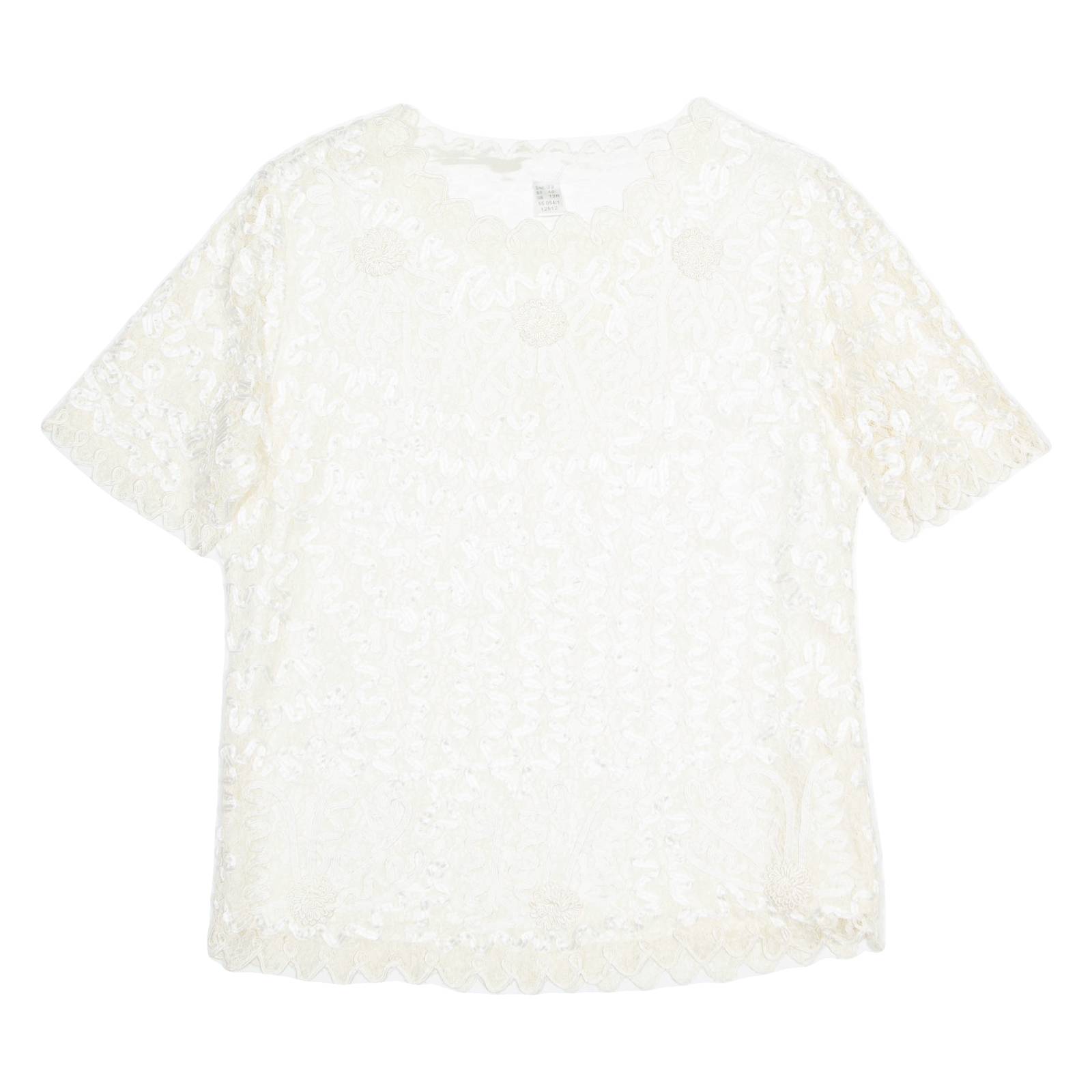 Womens Top Beige Floral M