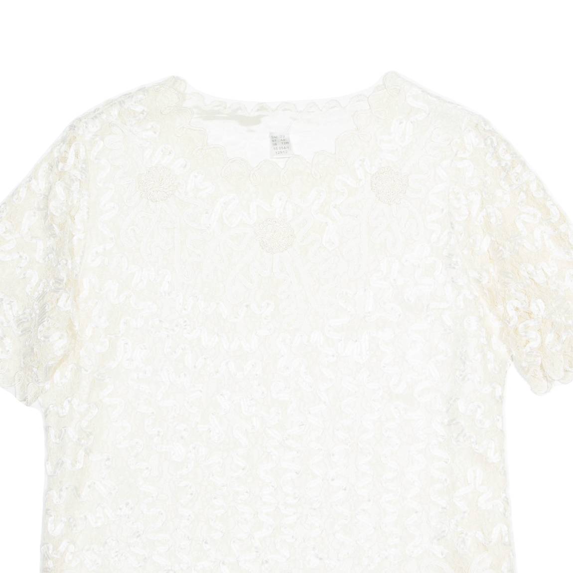 Womens Top Beige Floral M