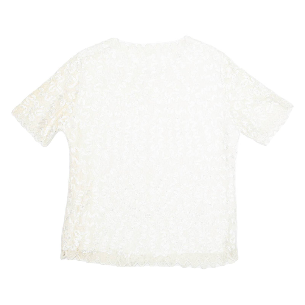 Womens Top Beige Floral M