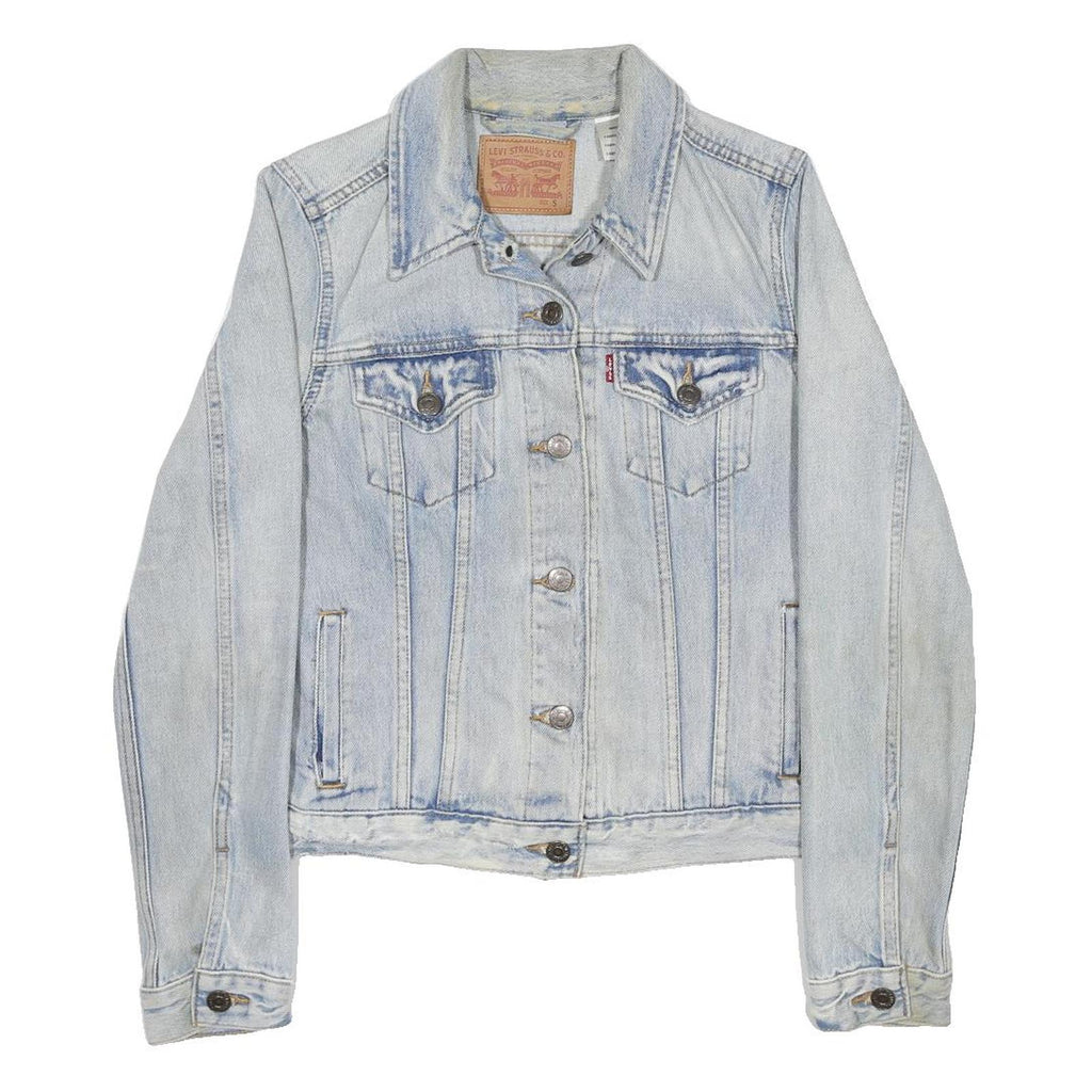 LEVI'S Womens Blue Denim Jacket S Cotton Classic Button Fastening Casual