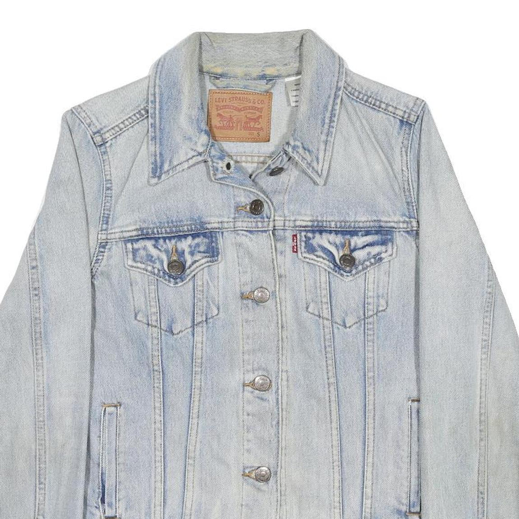 LEVI'S Womens Blue Denim Jacket S Cotton Classic Button Fastening Casual