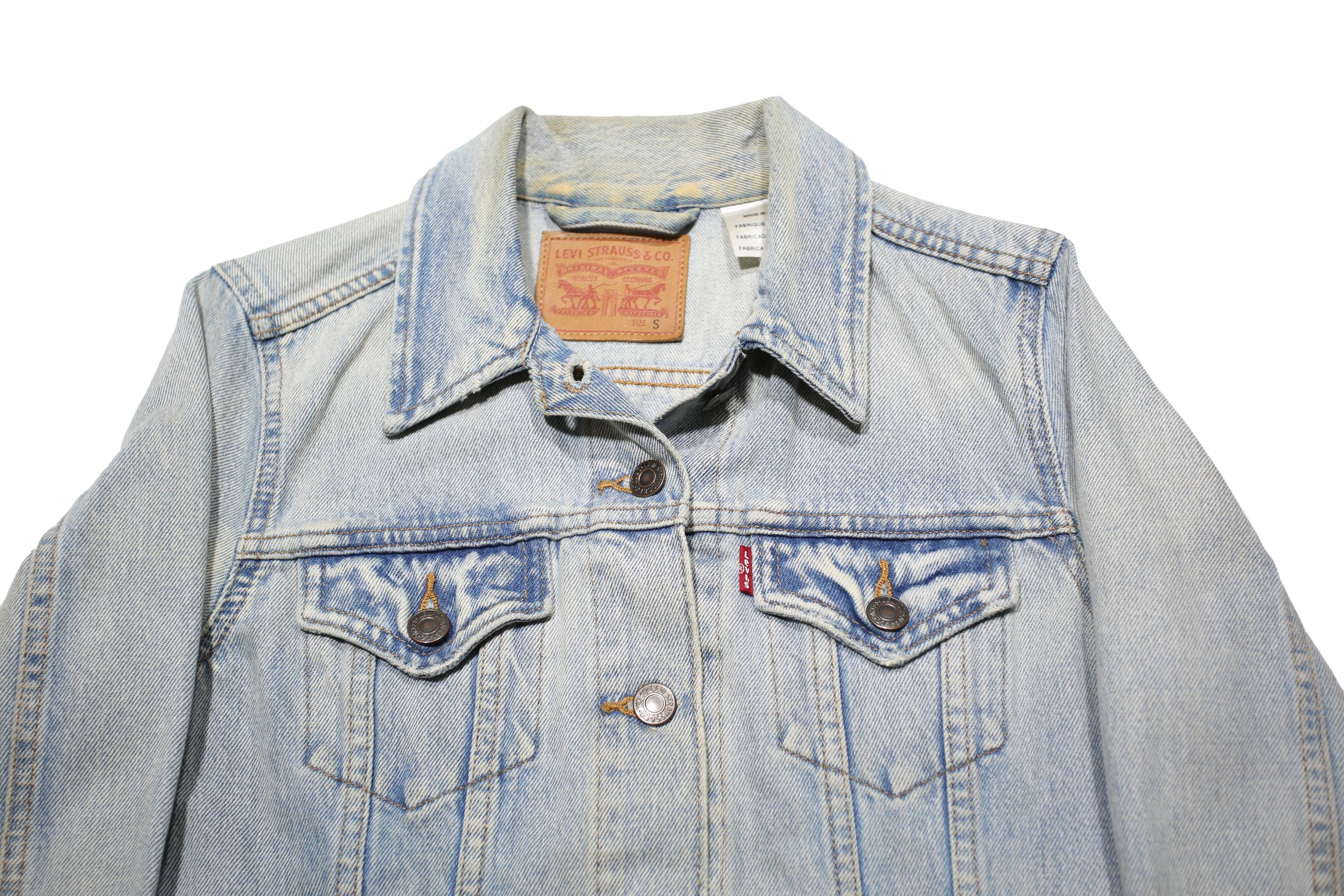 LEVI'S Womens Blue Denim Jacket S Cotton Classic Button Fastening Casual