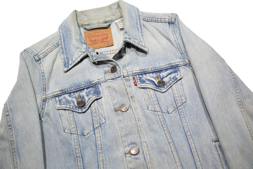 LEVI'S Womens Blue Denim Jacket S Cotton Classic Button Fastening Casual