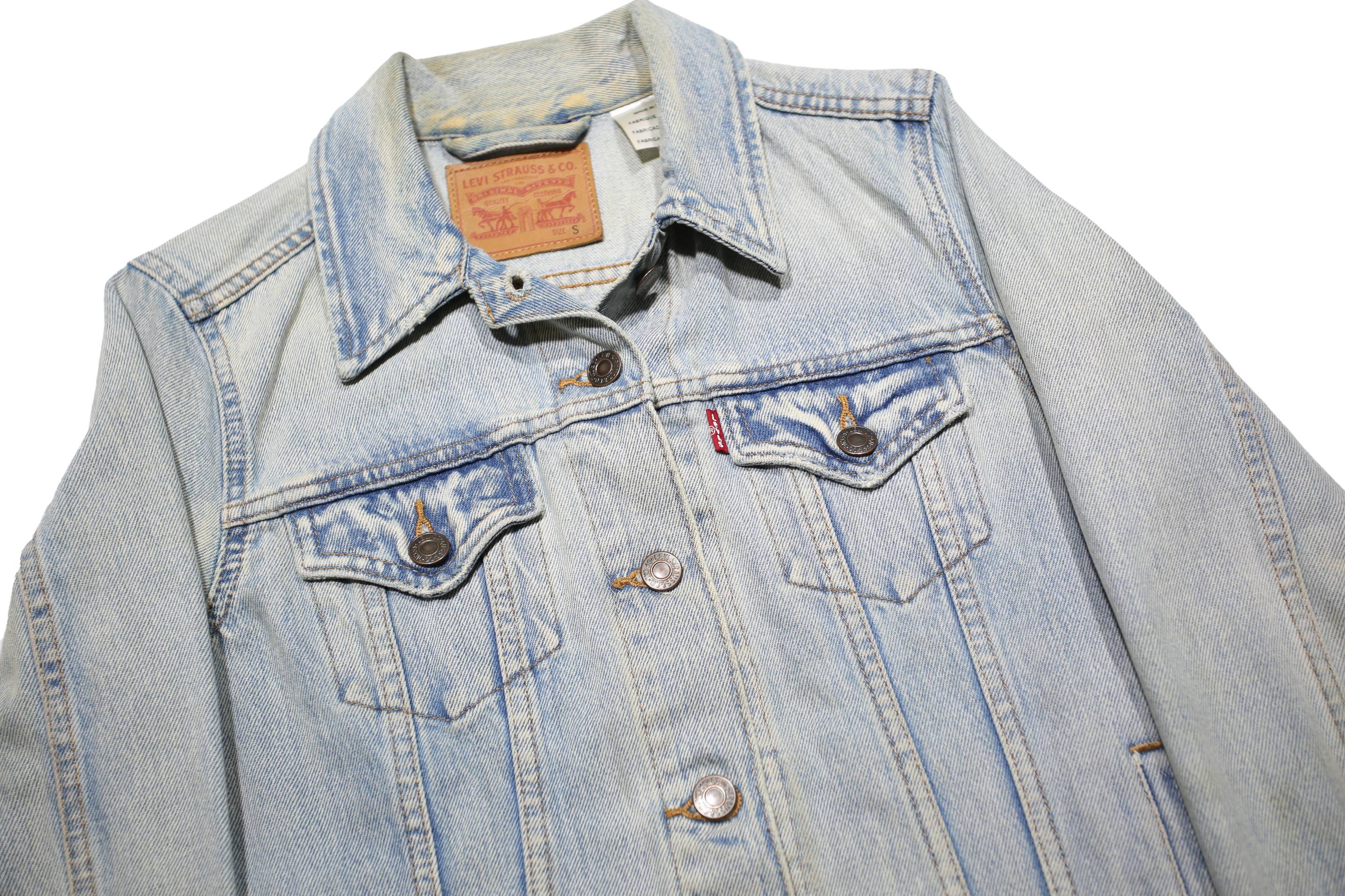 LEVI'S Womens Blue Denim Jacket S Cotton Classic Button Fastening Casual