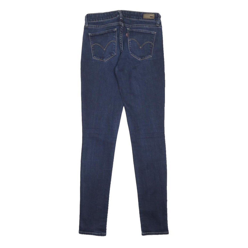 LEVI'S Womens Slim Blue Denim Slim Skinny Jeans W26 L32 Classic Cotton Blend Zip