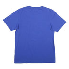 RUSSELL ATHLETIC Mens Blue Bloom TWP Soccer Graphic T-Shirt M Short Sleeve Crew
