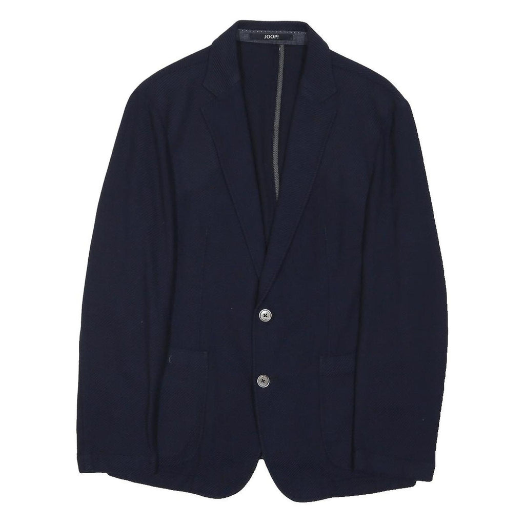 JOOP! Mens Blue Wool Blend Blazer Jacket L Classic Tailored Button Collar