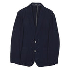 JOOP! Mens Blue Wool Blend Blazer Jacket L Classic Tailored Button Collar