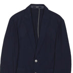 JOOP! Mens Blue Wool Blend Blazer Jacket L Classic Tailored Button Collar
