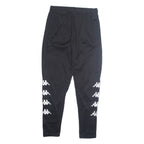 KAPPA Mens Track Pants Black Tapered M W28 L28
