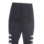 KAPPA Mens Track Pants Black Tapered M W28 L28