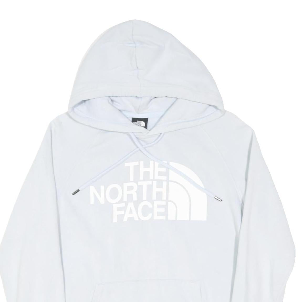 THE NORTH FACE Womens White Hoodie S Cotton Blend Pullover Casual Outdoor