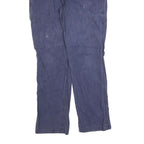 CARHARTT Mens Relaxed Fit Blue Cotton Blend Trousers W34 L32 Cargo Workwear