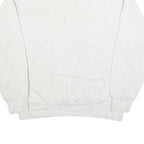 PRO SPIRIT Mens White Crew Neck L Cotton Blend Casual Sweatshirt Pullover