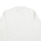 PRO SPIRIT Mens White Crew Neck L Cotton Blend Casual Sweatshirt Pullover