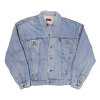 LEE COOPER Mens Blue Denim Jacket M Cotton Blend Button Closure Classic Fit