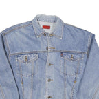 LEE COOPER Mens Blue Denim Jacket M Cotton Blend Button Closure Classic Fit