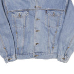 LEE COOPER Mens Blue Denim Jacket M Cotton Blend Button Closure Classic Fit