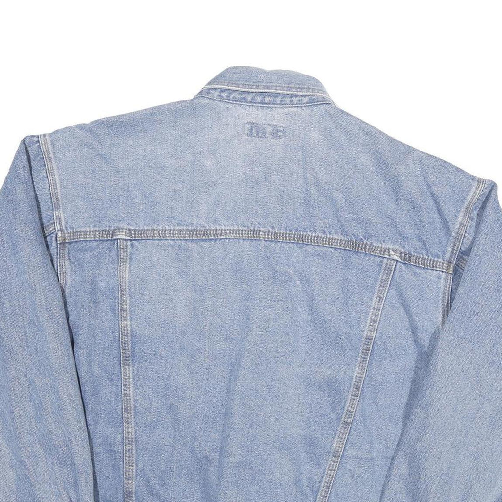 LEE COOPER Mens Blue Denim Jacket M Cotton Blend Button Closure Classic Fit