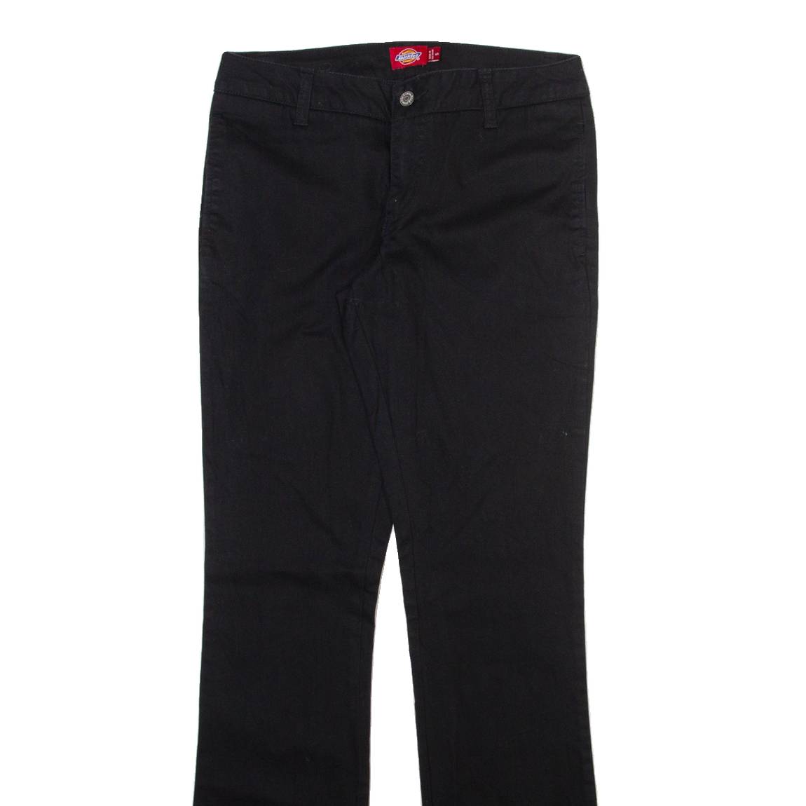DICKIES Womens Trousers Black Slim Bootcut W28 L32