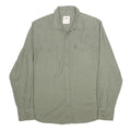 LEVI'S Mens Green Cotton Blend Shirt M Casual Long Sleeve Button Shirt